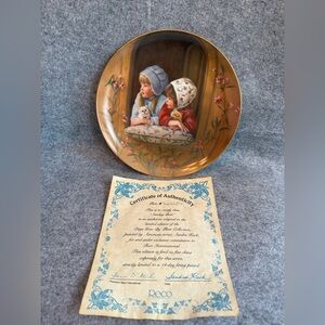 Reco “Sunday Best” by Sandra Kuck, Days Gone By, 1983 Collectors Plate w/COA